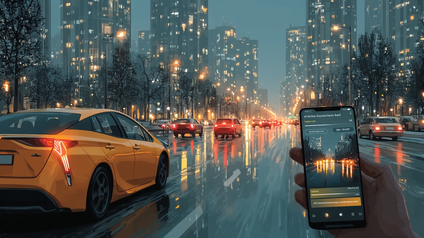 Rent a car through an app